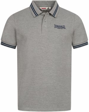 LONSDALE Tričko 'Markham'  námornícka modrá / sivá melírovaná