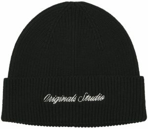 JACK & JONES Čiapky 'JACNORREBRO'  čierna / biela
