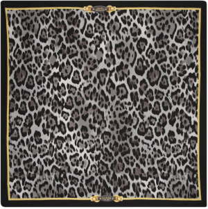 GUESS Šatka 'MIMINA FOULARD 90X90'  žltá / sivá / tmavosivá / čierna