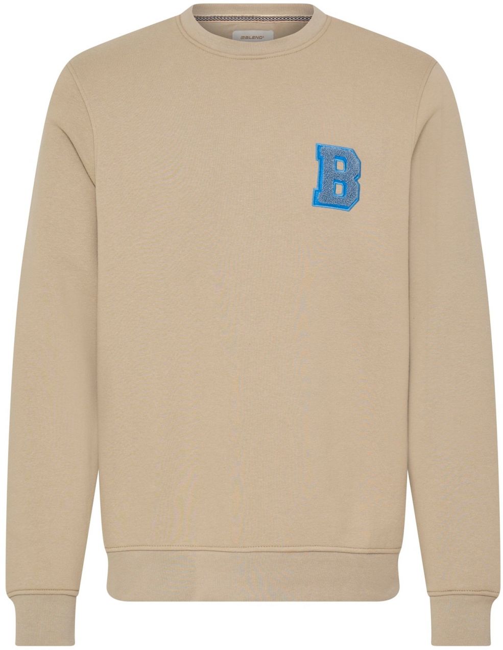 BLEND Sveter 'BHIDO'  kráľovská modrá / modrosivá / tmavošedá