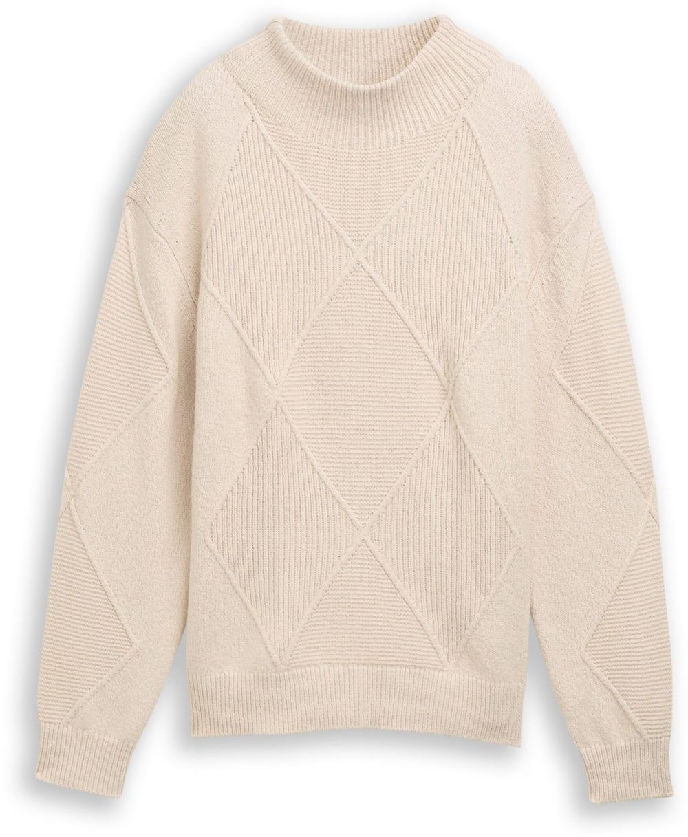 TOM TAILOR Sveter  krémová