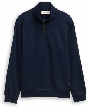 TOM TAILOR DENIM Mikina  tmavomodrá