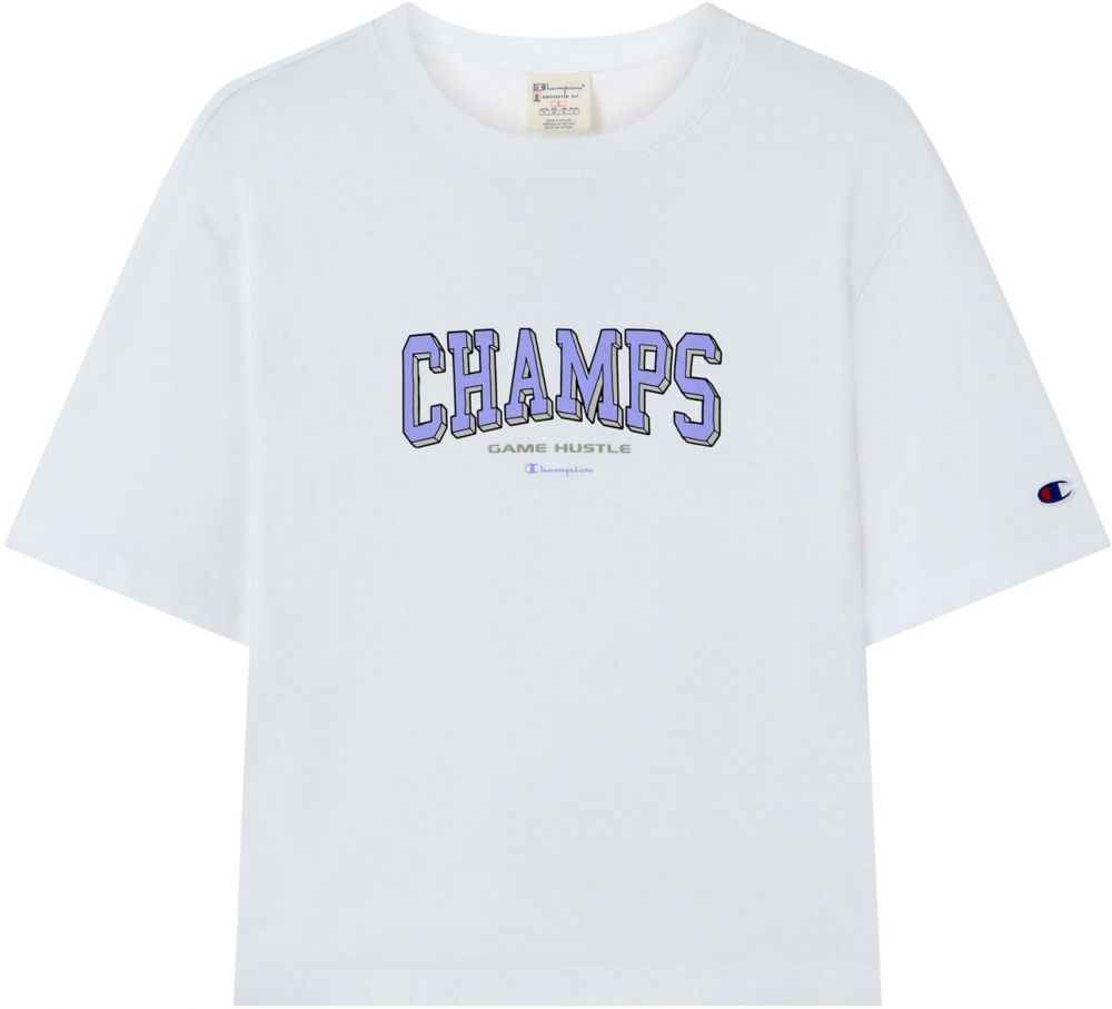 Champion Authentic Athletic Apparel Tričko  sivá / fialová / čierna / biela