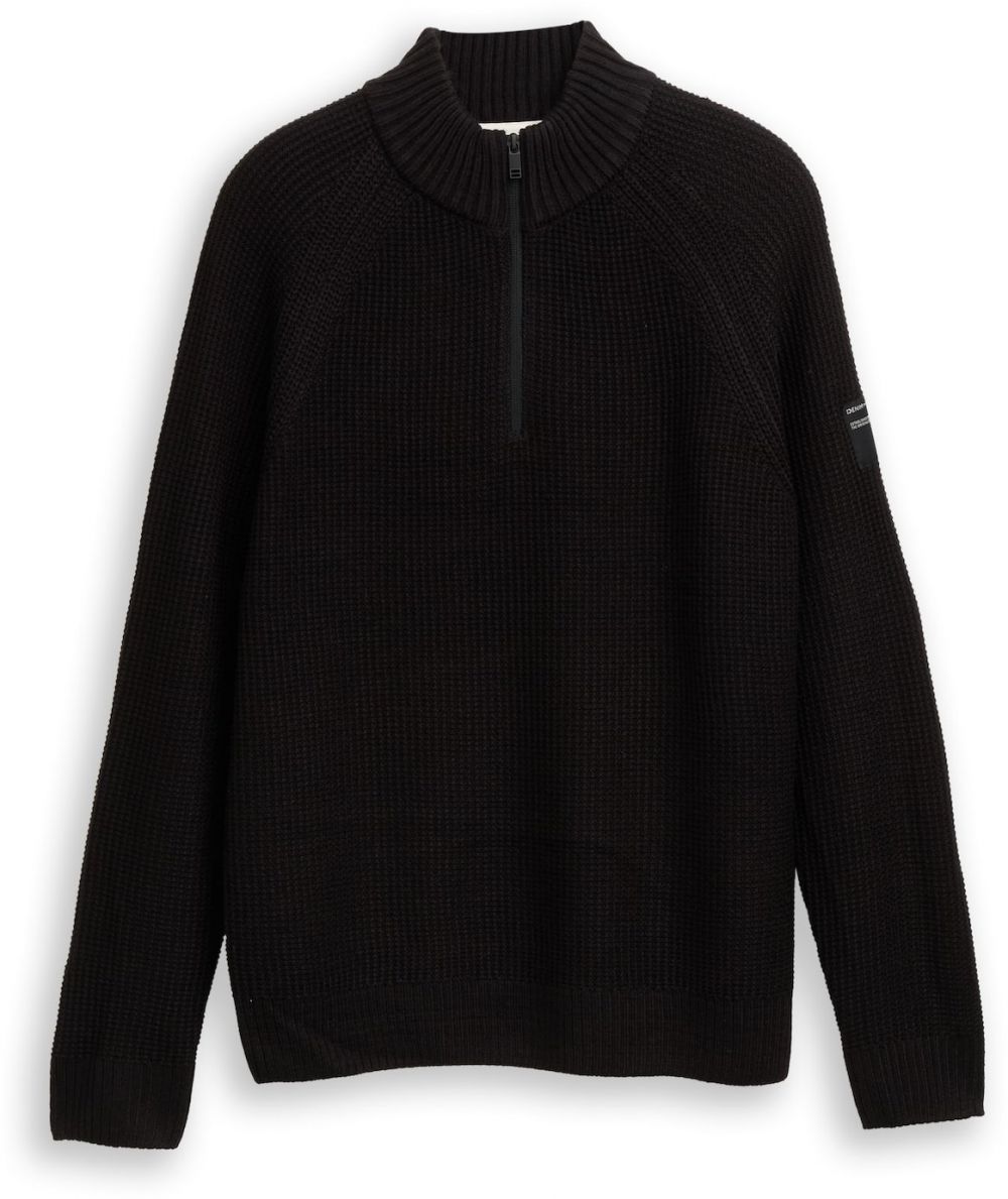 TOM TAILOR DENIM Sveter  čierna