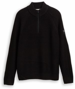 TOM TAILOR DENIM Sveter  čierna