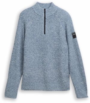 TOM TAILOR DENIM Sveter  modrá melírovaná