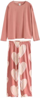 Next Pyžamo  antracitová / jablková / rosé / staroružová