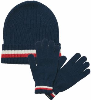 JACK & JONES Čiapky 'JACMAKE'  námornícka modrá / jasne červená / biela