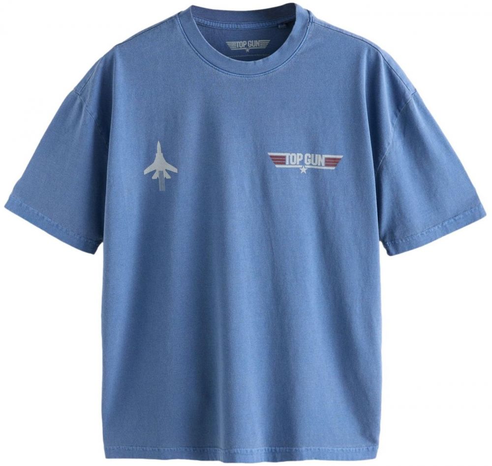 Next Tričko 'TV And Film'  námornícka modrá / svetločervená / biela