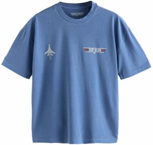 Next Tričko 'TV And Film'  námornícka modrá / svetločervená / biela