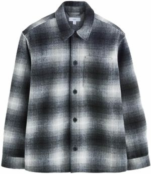 Next Košeľa  svetlosivá / čierna / biela