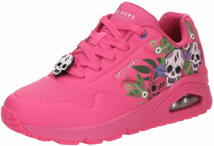 SKECHERS Nízke tenisky 'UNO'  zelená / purpurová / čierna / biela