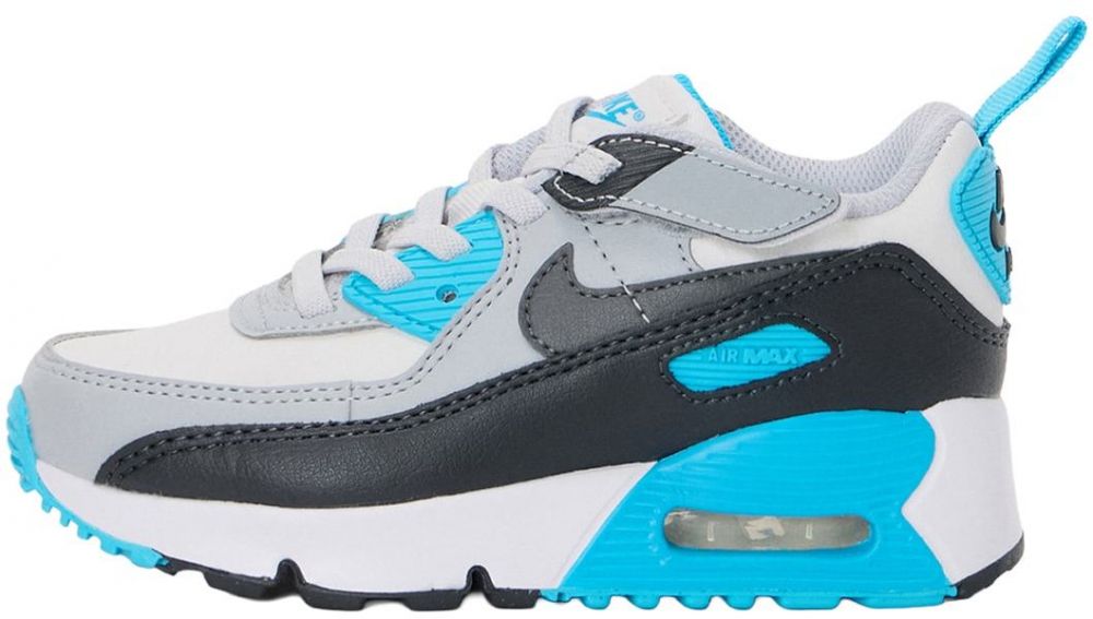 Nike Sportswear Tenisky 'AIR MAX 90 EASYON'  azúrová / sivá / čierna / biela