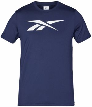 Reebok Funkčné tričko 'Jimmy Vector'  námornícka modrá / biela
