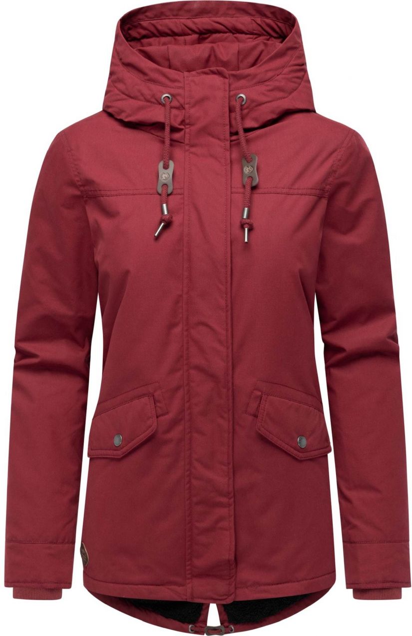 Ragwear Zimná bunda 'Parkker'  vínovo červená