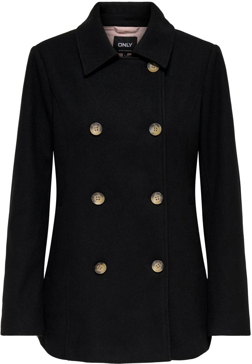 ONLY Prechodný kabát  čierna