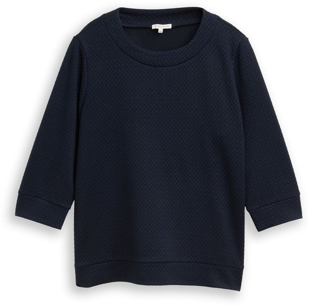 Tom Tailor Women + Mikina  tmavomodrá