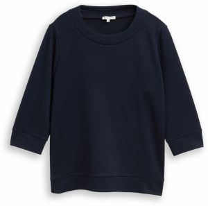 Tom Tailor Women + Mikina  tmavomodrá