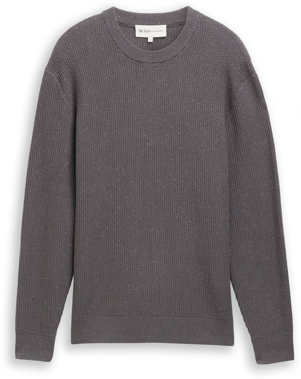 TOM TAILOR DENIM Sveter  tmavosivá