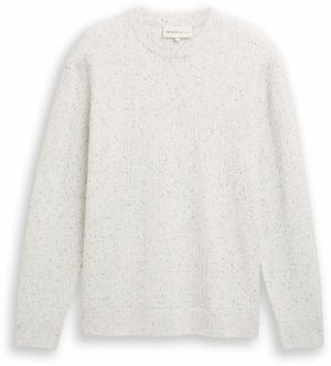 TOM TAILOR DENIM Sveter  šedobiela