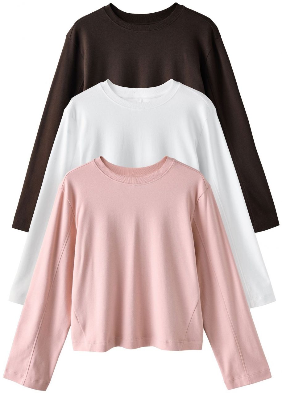 Next Tričko  tmavohnedá / ružová / biela