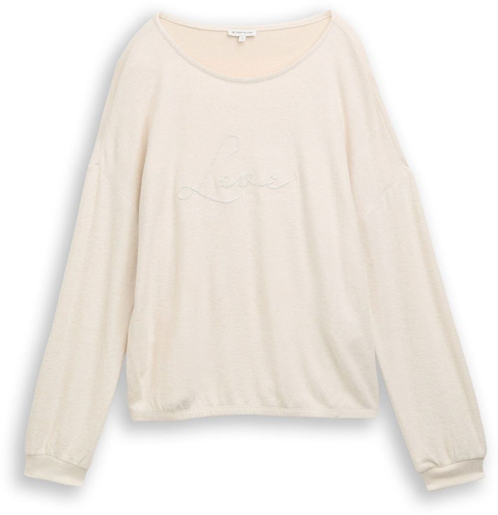 TOM TAILOR Sveter  piesková