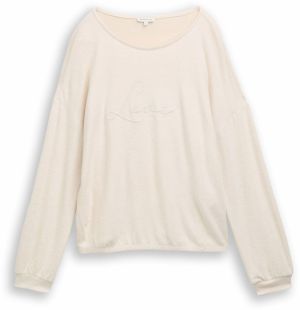 TOM TAILOR Sveter  piesková