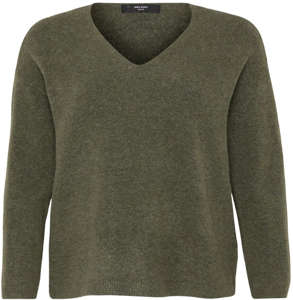 Vero Moda Curve Sveter  tmavozelená
