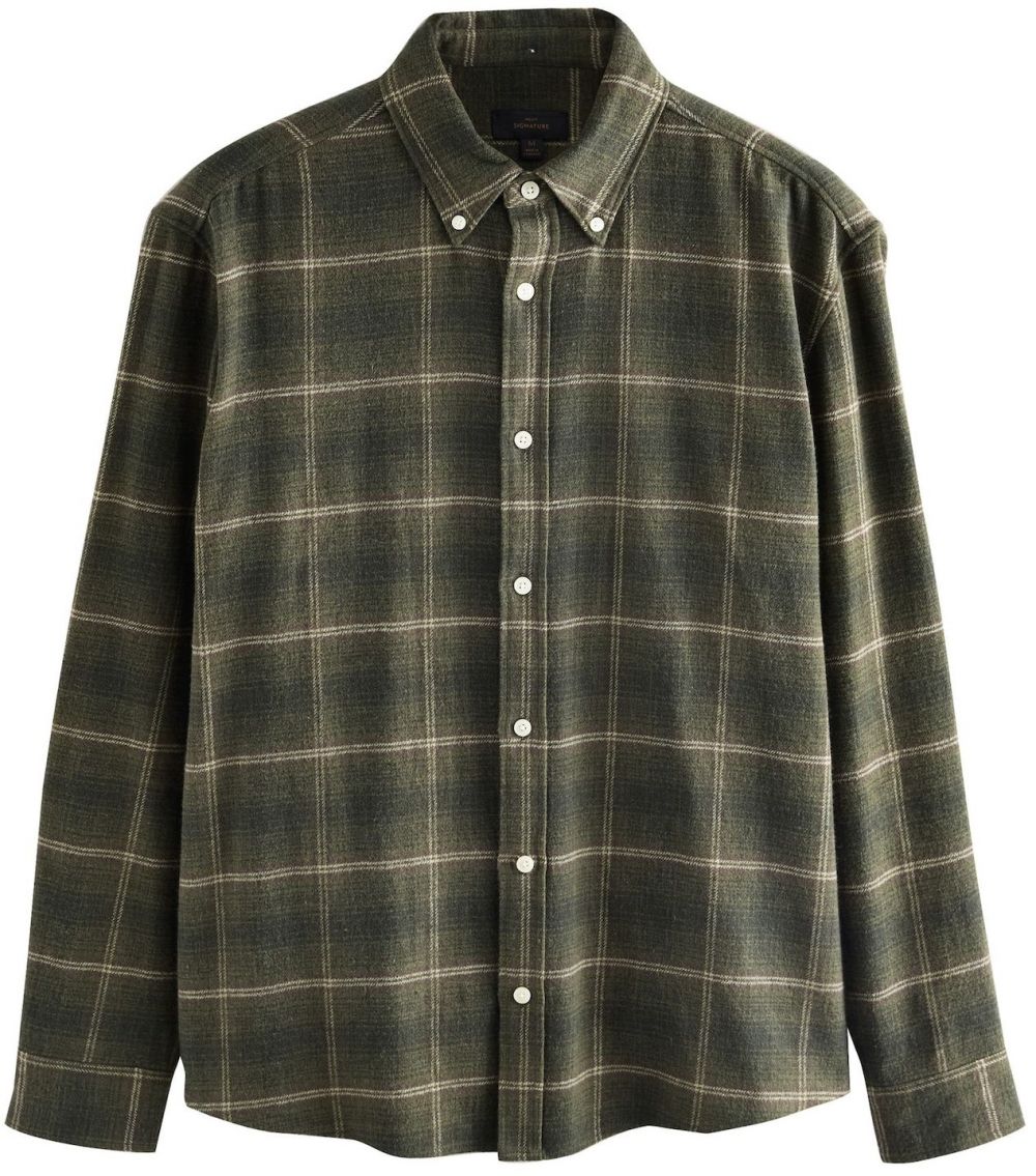 Next Košeľa  svetlozelená / zelená melírovaná