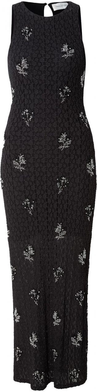 MSCH COPENHAGEN Šaty 'Audrey'  čierna / biela