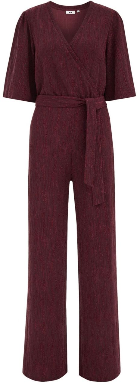 WE Fashion Overal  tmavočervená