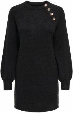 ONLY Pletené šaty 'Emma'  čierna