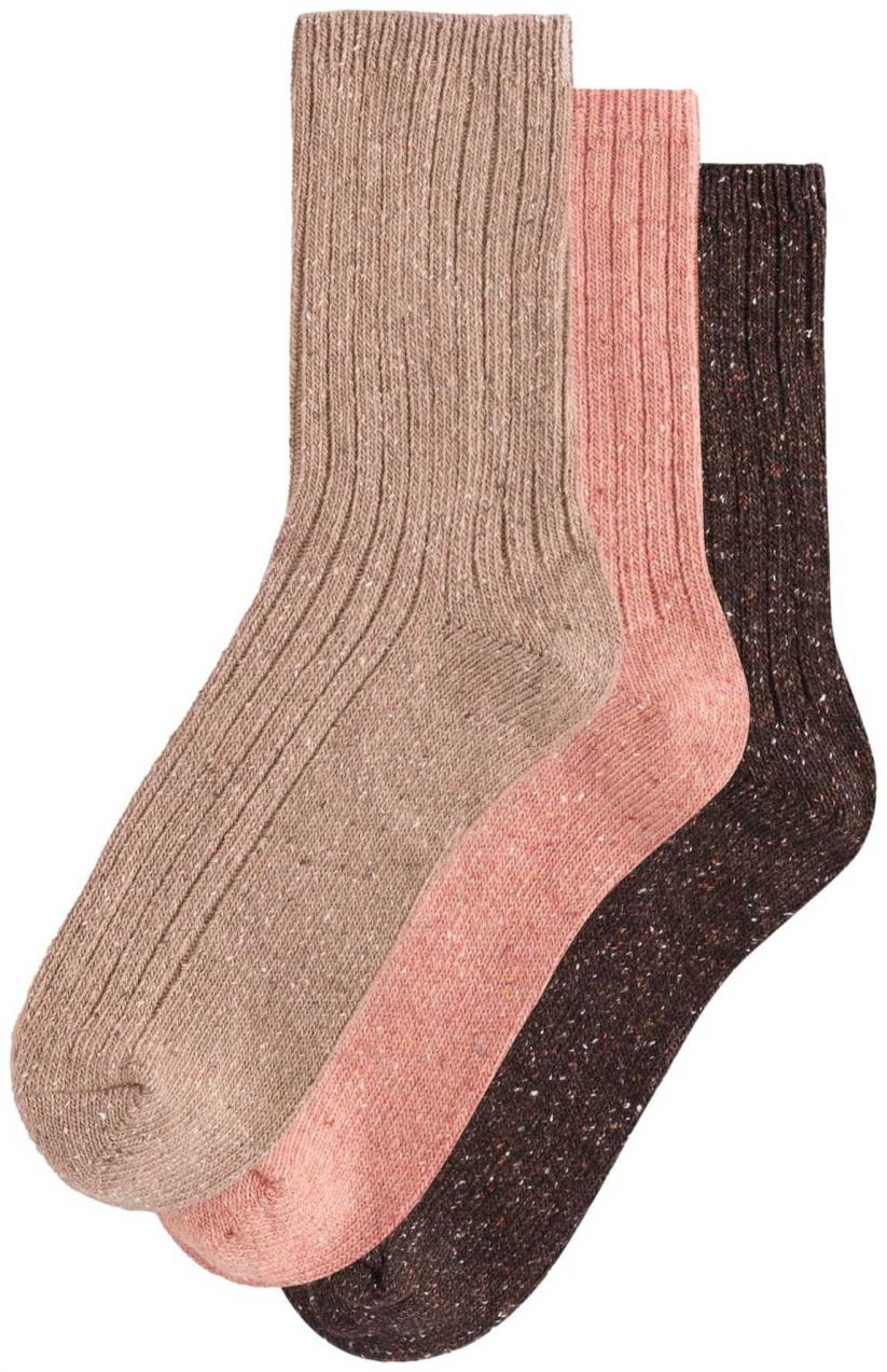 Next Ponožky  čokoládová / svetlohnedá / staroružová