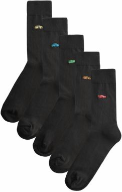 Next Ponožky  azúrová / zelená / svetločervená / čierna