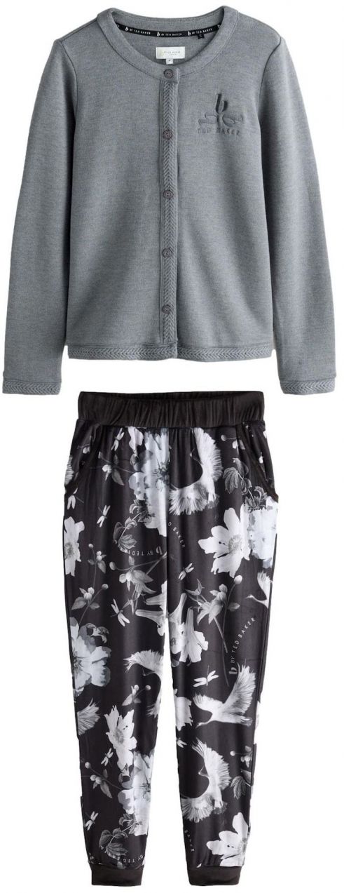 B by Ted Baker Pyžamo  sivá melírovaná / čierna / biela