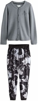 B by Ted Baker Pyžamo  sivá melírovaná / čierna / biela