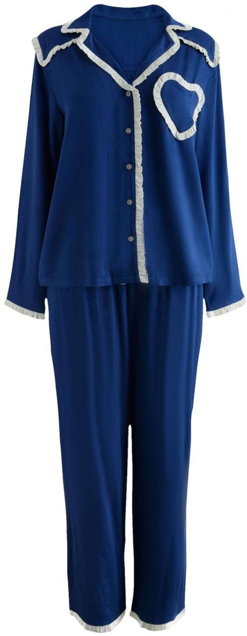 Cath Kidston Pyžamo  námornícka modrá / biela