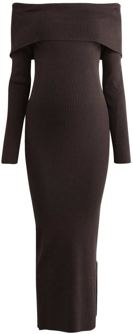 Next Pletené šaty  čokoládová