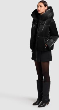 khujo Zimná bunda 'Audrey Shiny'  čierna
