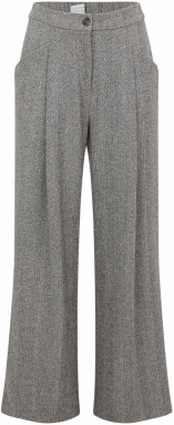 Guido Maria Kretschmer Women Plisované nohavice 'Loretta'  tmavosivá / šedobiela