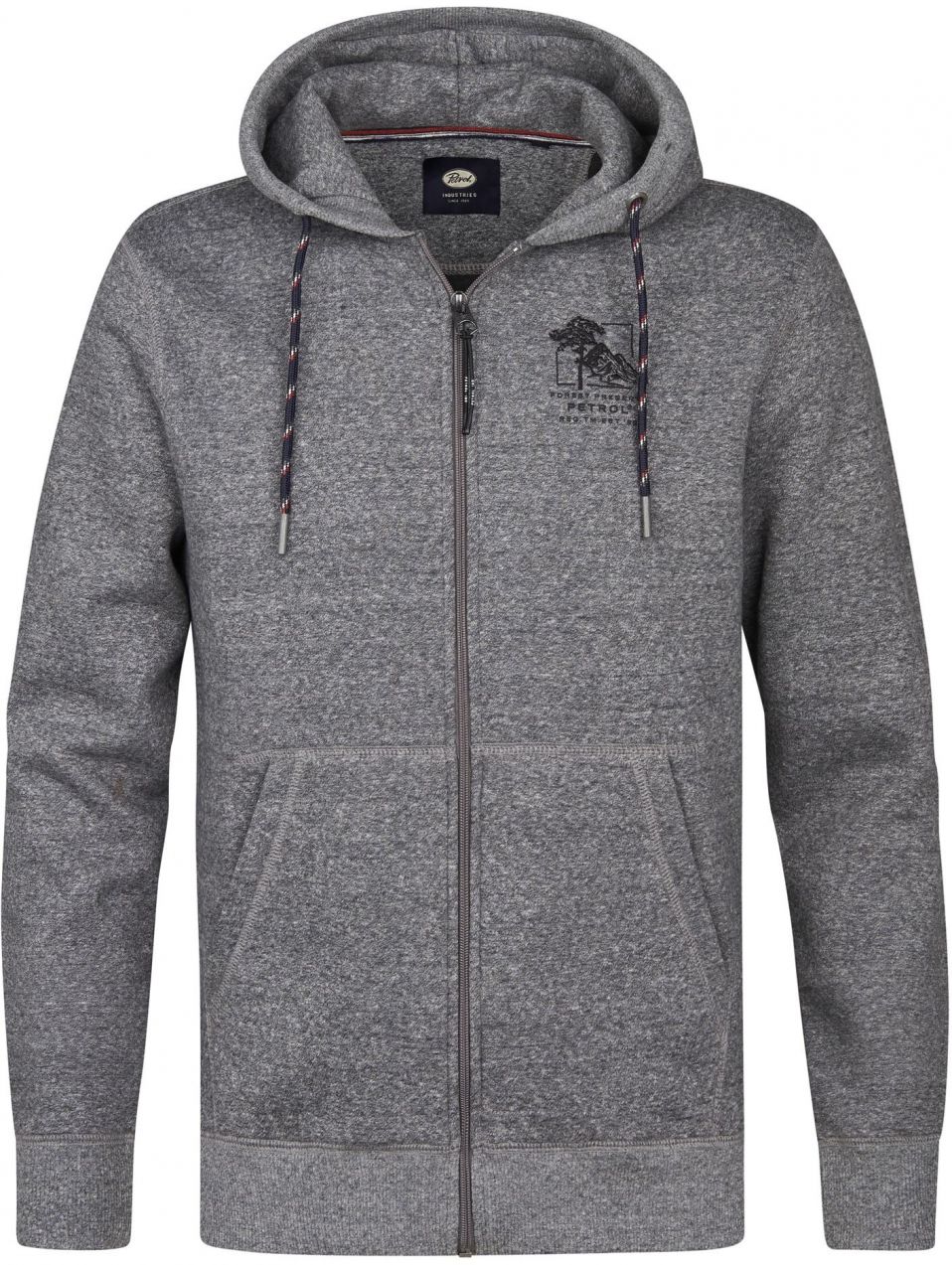 Petrol Industries Tepláková bunda  antracitová / čierna