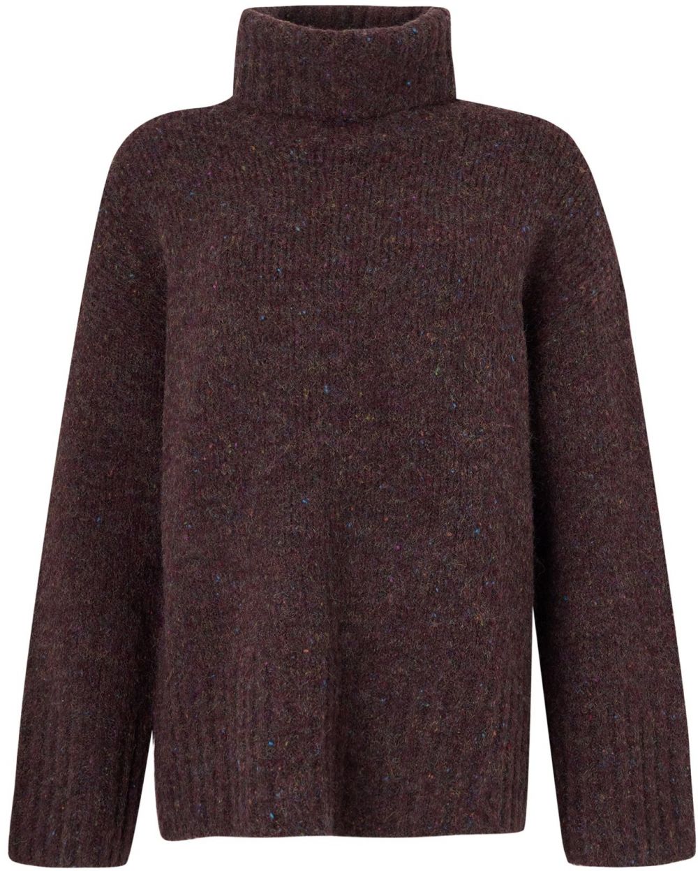 VERO MODA Sveter 'INGRID'  vínovo červená