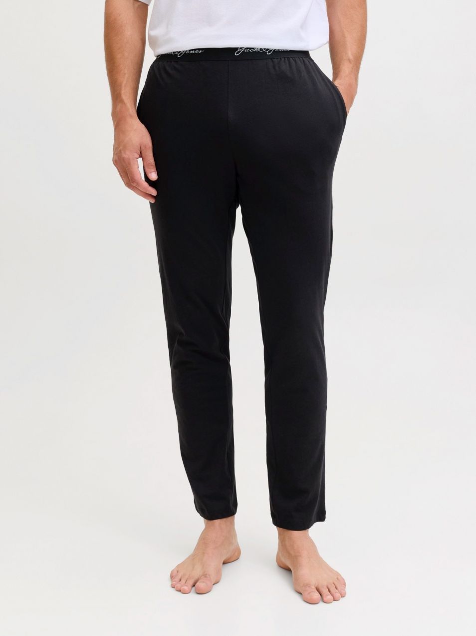 JACK & JONES Pyžamové nohavice 'JACCLYDE'  čierna