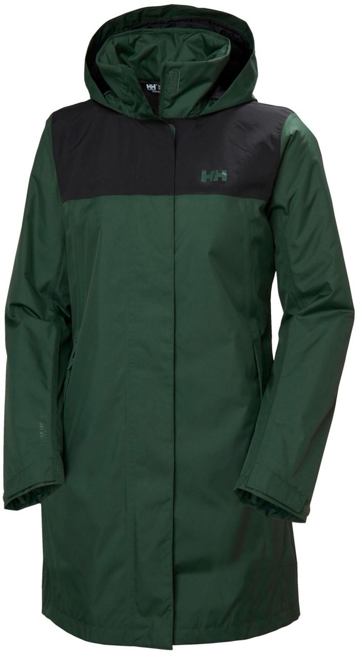 HELLY HANSEN Outdoorový kabát 'VANCOUVER'  tmavozelená / čierna