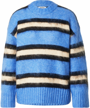 Monki Sveter  nebielená / azúrová / čierna