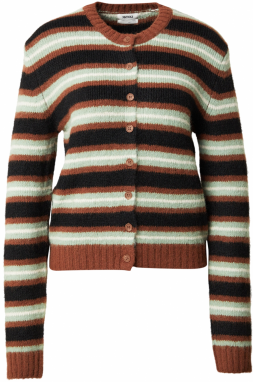 Monki Kardigán  čokoládová / mätová / čierna / biela