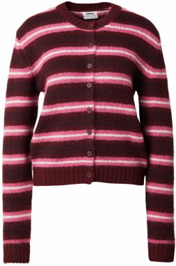 Monki Kardigán  ružová / hrdzavo červená / burgundská / biela