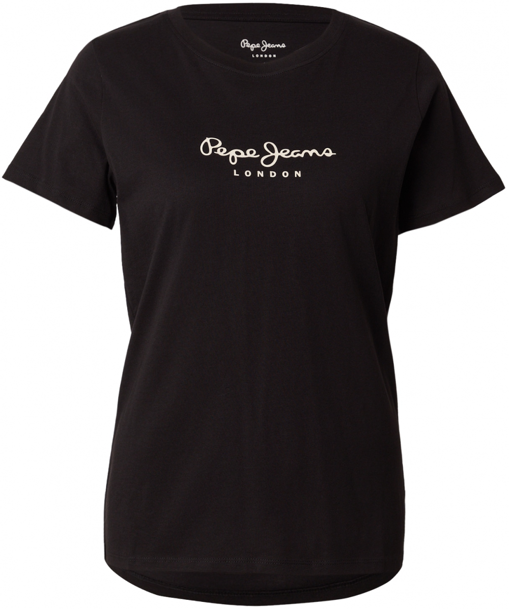 Pepe Jeans Tričko 'BERENICE'  čierna / biela