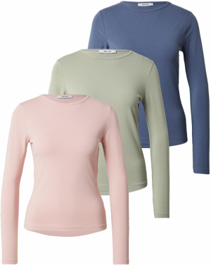 ABOUT YOU Tričko 'Lavina'  zafírová / pastelovo zelená / rosé