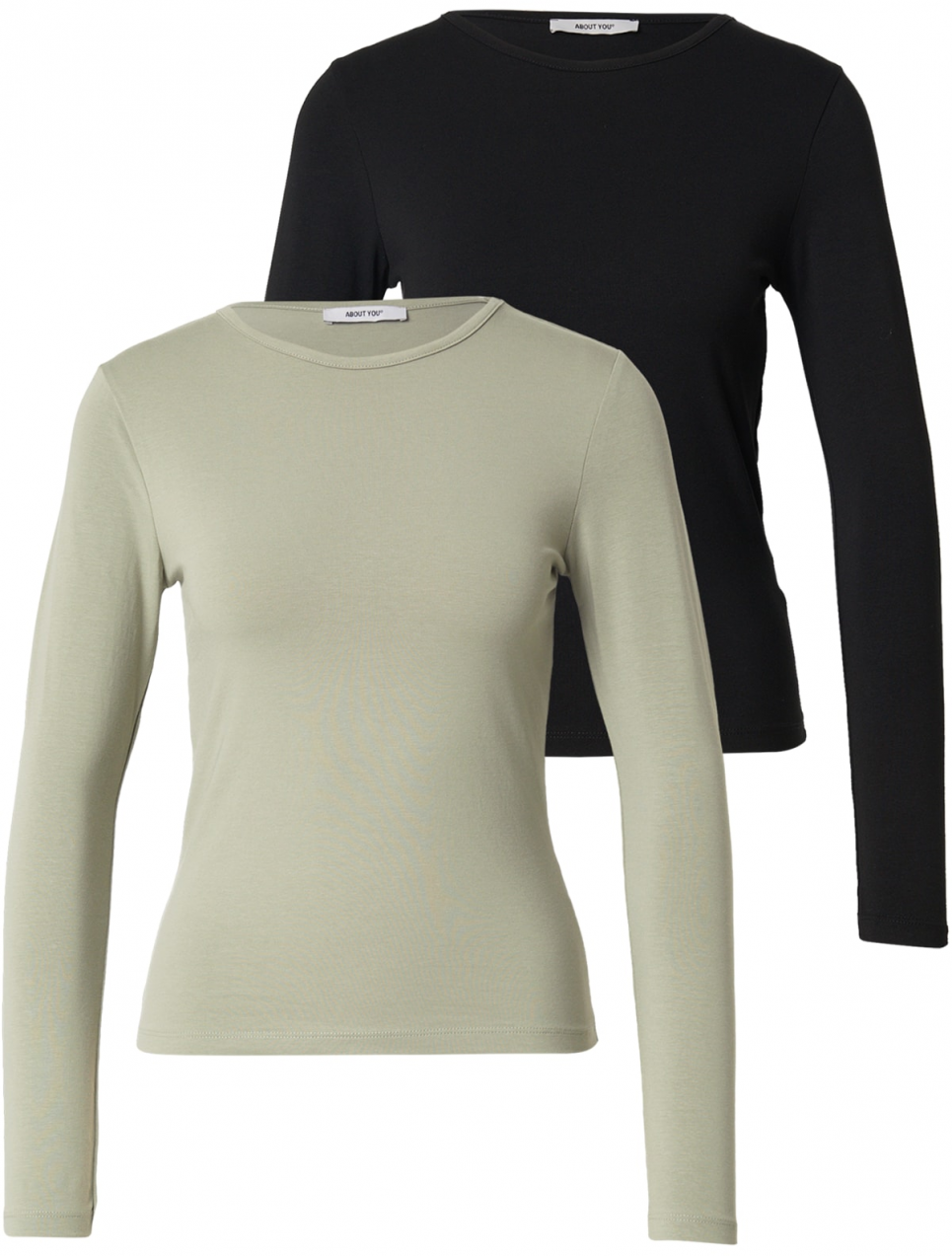 ABOUT YOU Tričko 'Layla'  svetlozelená / čierna